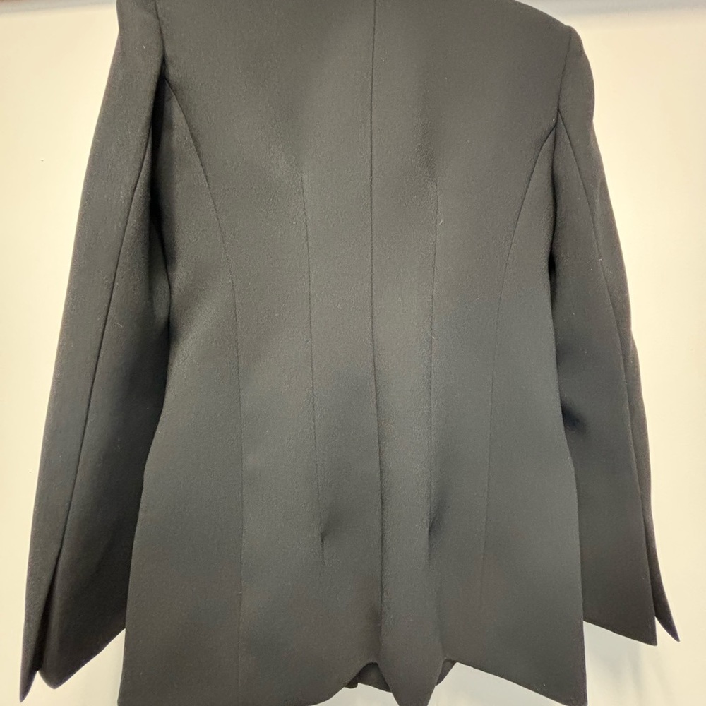 Fitted Blazer with Shoulder Pads - ZW Collection - Picture 3 of 4